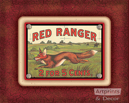 Red Ranger Fox - Framed Art Print