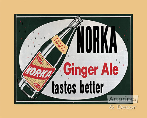 Norka Ginger Ale - Framed Art Print