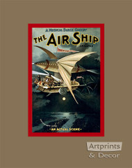 The Air Ship - Framed Art Print