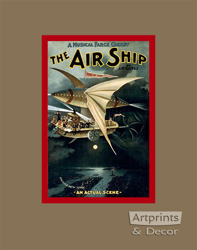 The Air Ship - Framed Art Print