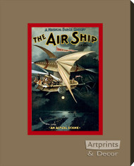 The Air Ship - Stretched Canvas Art Print