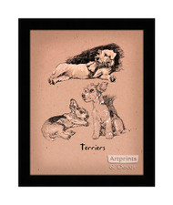 Terriers - Framed Art Print