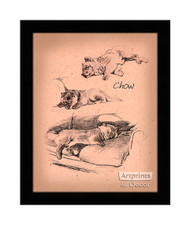Chows - Framed Art Print