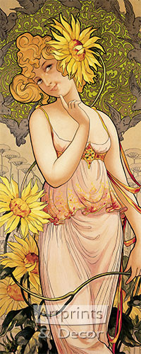 Miss Sunflower - Framed Art Print