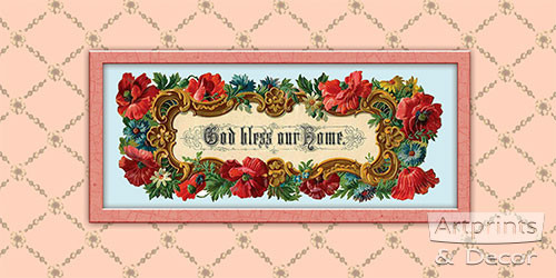 God Bless our Home III - Art Print