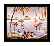 Flamingo Tango - Framed Art Print
