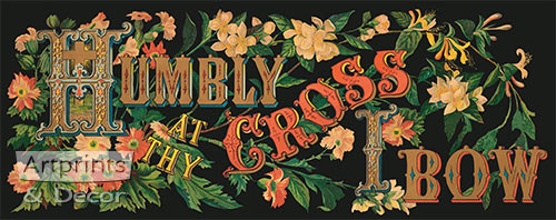 Humbly At Thy Cross I Bow - Framed Art Print