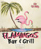 Flamingos Bar & Grill - Framed Art Print