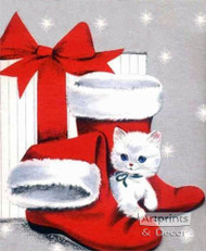 Kitten Stockings - Art Print