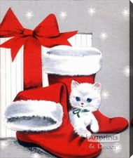 Kitten Stockings - Canvas Art Print