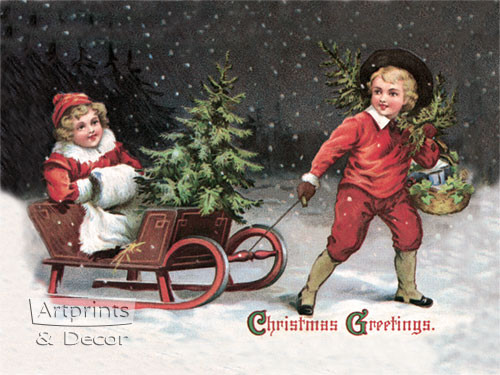 Christmas Greetings - Framed Art Print