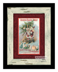 Santa Claus Soap - Framed Art Print