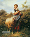 The Shepherdess by Johann Baptist Hofner - Framed Art Print