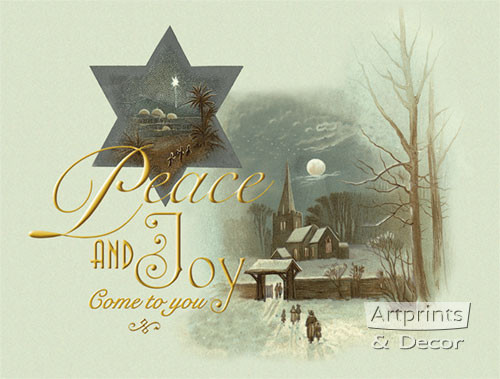 Peace & Joy Come To You - Framed Art Print