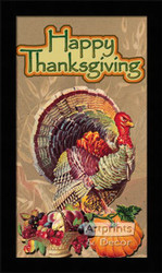 Happy Thanksgiving - Framed Art Print