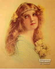 Society Girl by Alfred M. Turner - Art Print