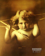 Cupid Awake by M. B. Parkinson - Framed Art Print