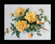 Yellowish Pink Roses - Framed Art Print