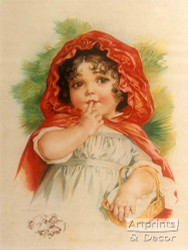 Little Red Riding Hood by Maud Humphrey - Art Print