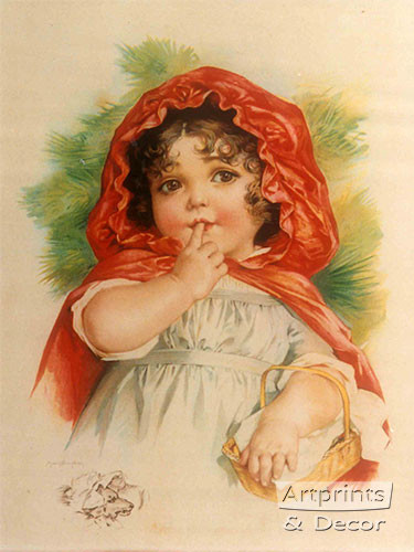 Little Red Riding Hood by Maud Humphrey - Art Print