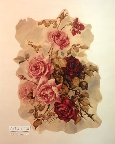 Victorian Roses, Art Print Paul Longpre at