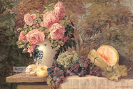 Fruit & Roses by Max Streckenbach - Art Print