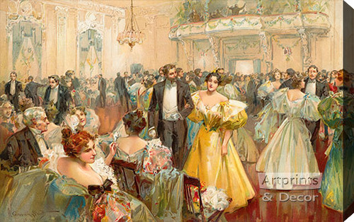 The Patriarch's Ball by W. Granville Smith - Stretched Canvas Art Print