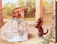 The Dancing Lesson by A.W. Adams - Stretched Canvas Art Print