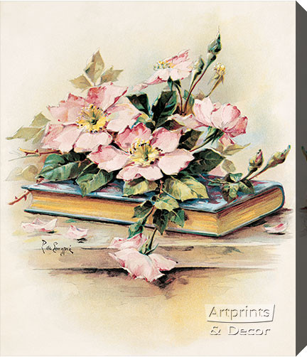 Art Print of Vintage Art Wild Roses by Paul de Longpre