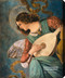Angel and Mandolin - Stretched Canvas Art Print