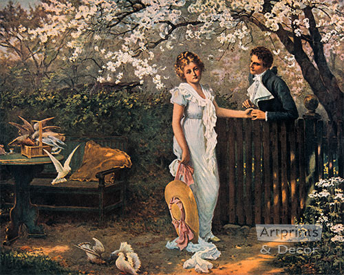 The Wooing, Art Print at ArtPrintsAndDecor.com