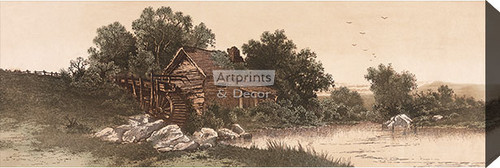 The Old Mill House by Alfred Hopkins - Stretched Canvas Art Print 