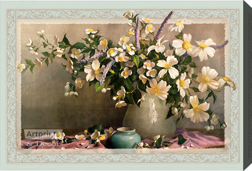 Orchid & White - Stretched Canvas Art Print
