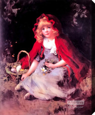 Red Riding Hood - Stretched Canvas Art Print