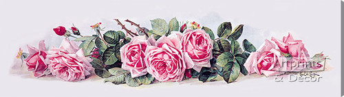 La France Roses by Paul de Longpre - Stretched Canvas Art Print