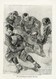 The quarterback passing the ball by Frank Leyendecker  - Art Print