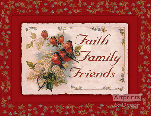Faith Family Friends - Art Print