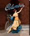 Columbia Bicycles Girl by A Rome's - Stretched Canvas Art Print