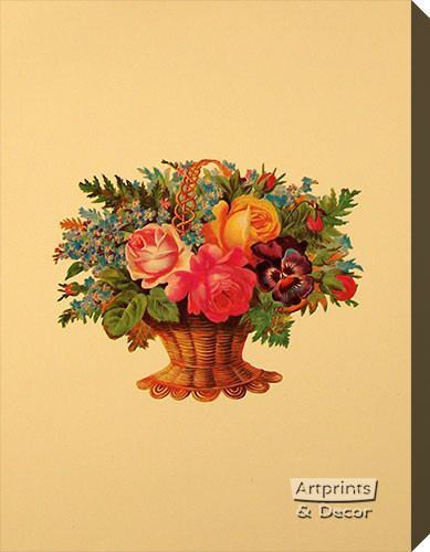 Victorian Floral XI - Stretched Canvas Art Print