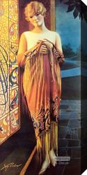 Deco Lady by Gene Pressler - Stretched Canvas Art Print