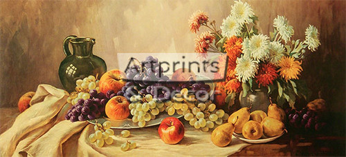 Fruits - Still Life by E Krugen - Stretched Canvas Art Print