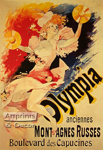 Olympia by Cheret - Art Print