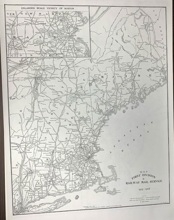 Old American railroads map, 1959, fine reproduction, large map, fine art online print, oversize map print