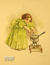 The Cook by Maud Humphrey - Art Print