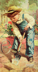 The Little Gardener, Framed Art Print at ArtPrintsAndDecor.com