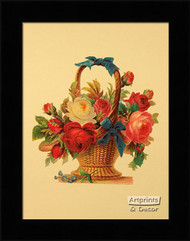 Victorian Floral V - Framed Art Print*