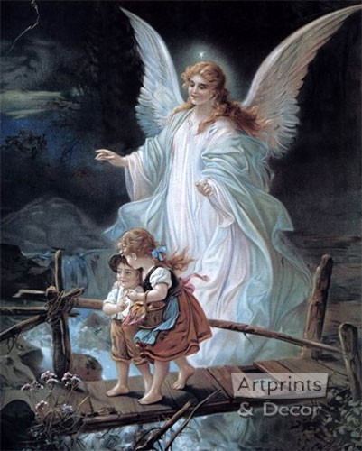 Guardian Angel Art Print at ArtPrintsAndDecor