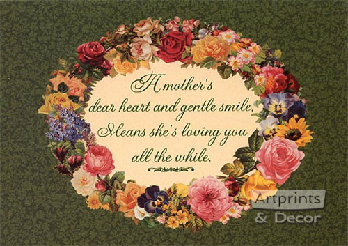 A Mothers dear heart and gentle smile - Art Print