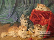 Playful Kittens by G.G. Newell - Art Print