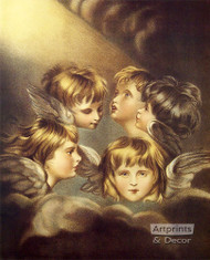 Angel Heads by Sir Joshua Reynolds - Art Print